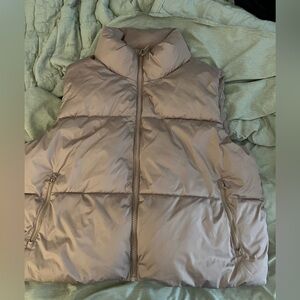 Old Navy Light Pink Puffer Vest